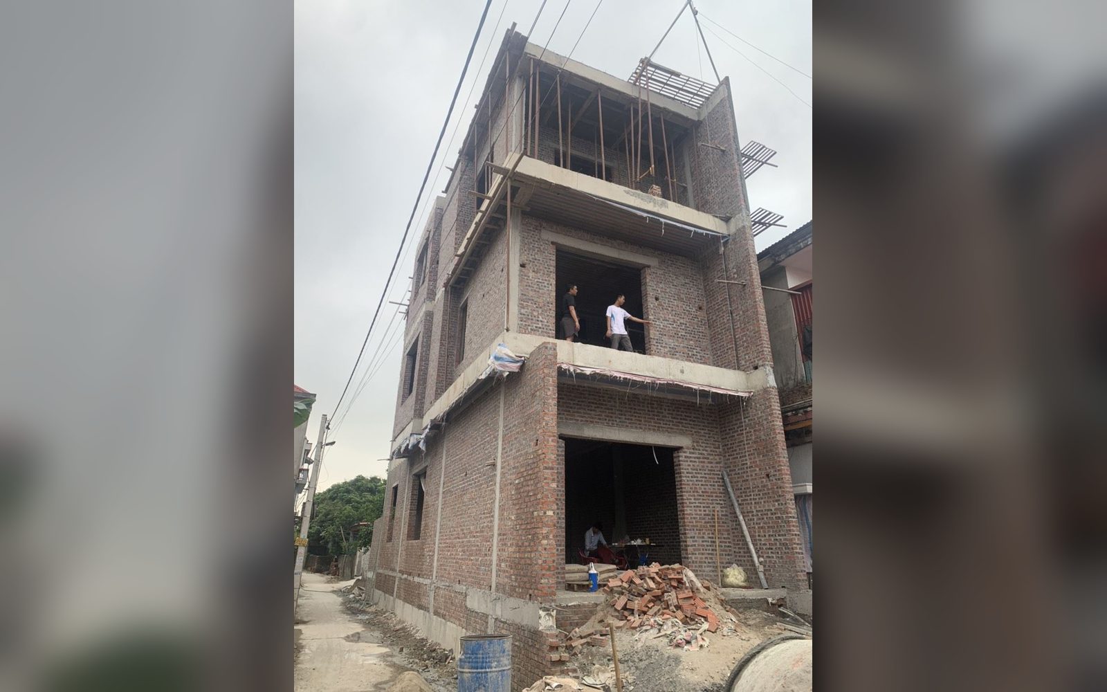 Thi công phần thô nhà phố anh Phan Anh - ảnh thực tế công trường - X8DESIGN