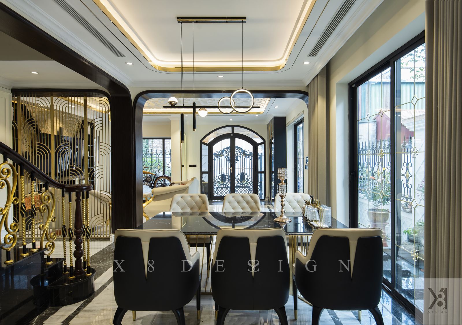 Phòng ăn biệt thự Nguyễn Đức Cảnh - ảnh thực tế - X8DESIGN