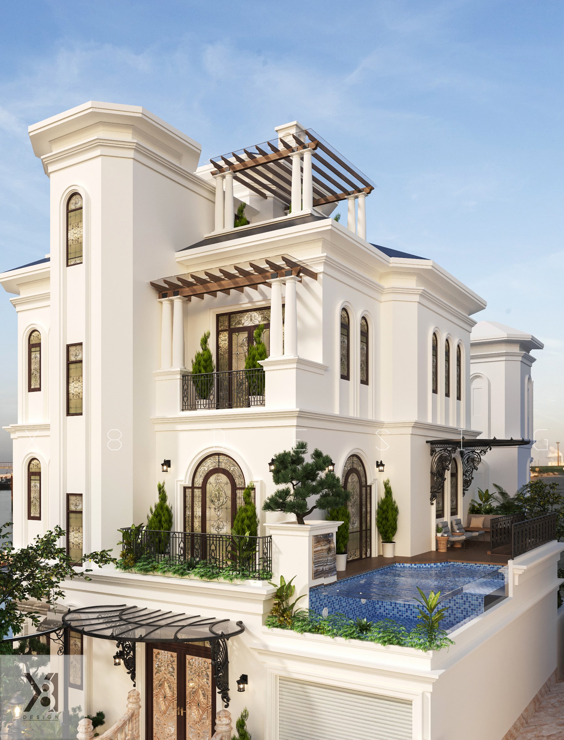 Thiết kế biệt thự hiện đại Vinhomes Ocean Park - X8DESIGN